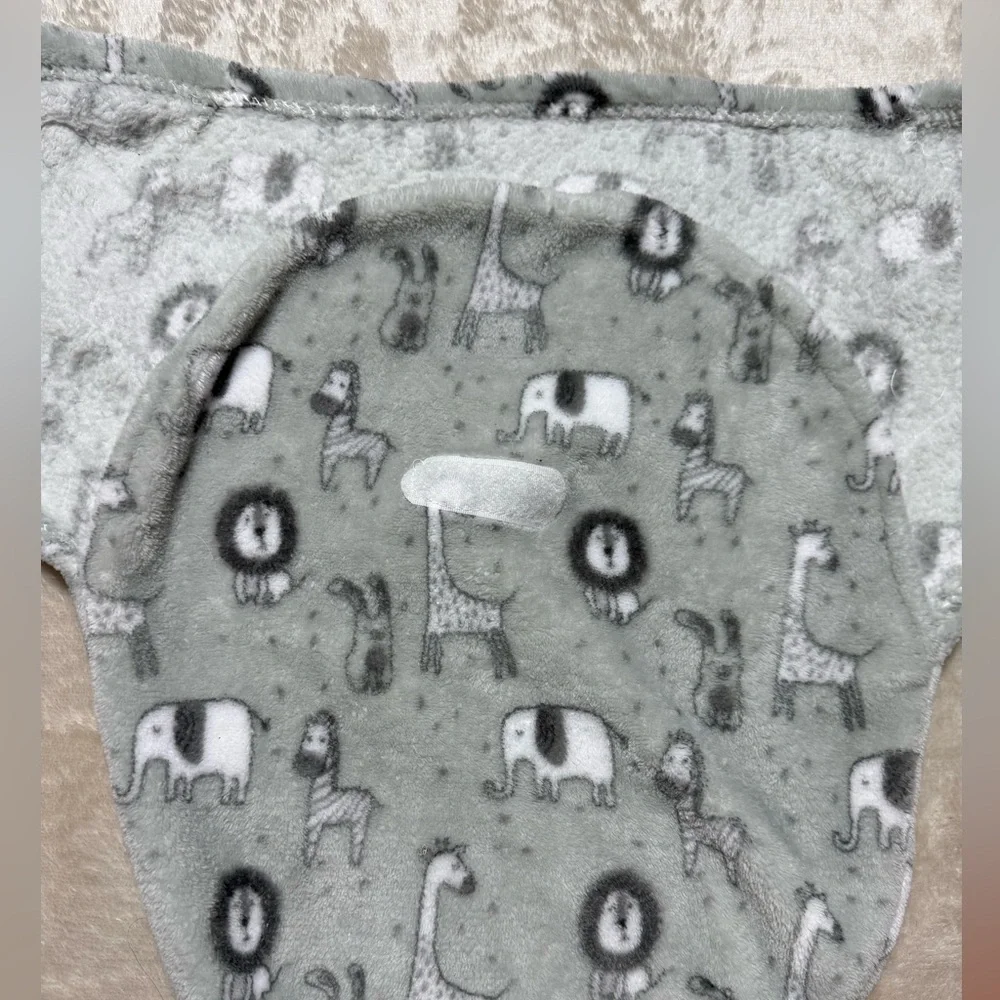 Safari Animals Cozy Baby Fleece Swaddle